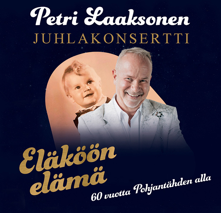 Petri Laaksosen juhlakonsertti Eläköön elämä - 60 vuotta Pohjantähden alla  Paimion kirkossa torstaina 13.1...