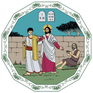 Jeesus opettaa rakastamaan Jumalaa ja lähimmäistä