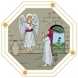 Arkkienkeli Gabriel ilmestyy Neitsyt Marialle