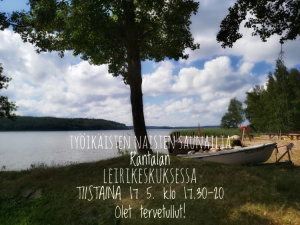 Rantalan leirikeskuksen rantamaisemaa
