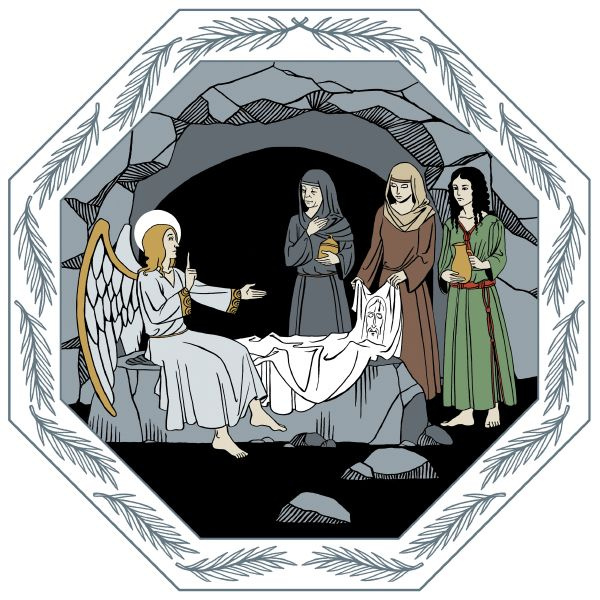 Messu Paimion kirkossa Jeesus on ylösnoussut.