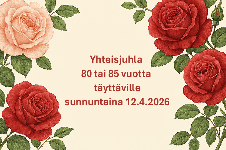 Ruusuinen onnittelukortti