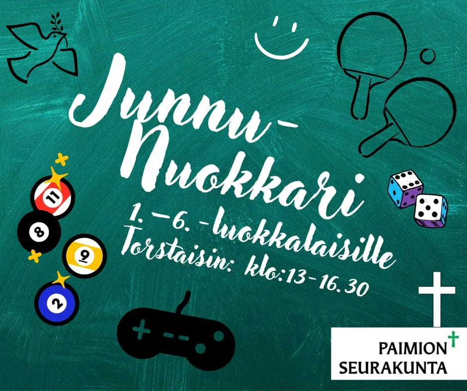 Pingismailat ja biljardipallot sekä pelikonsolin kuva ja kirjoitettuna samat asiat kuin tekstissä aiemmin